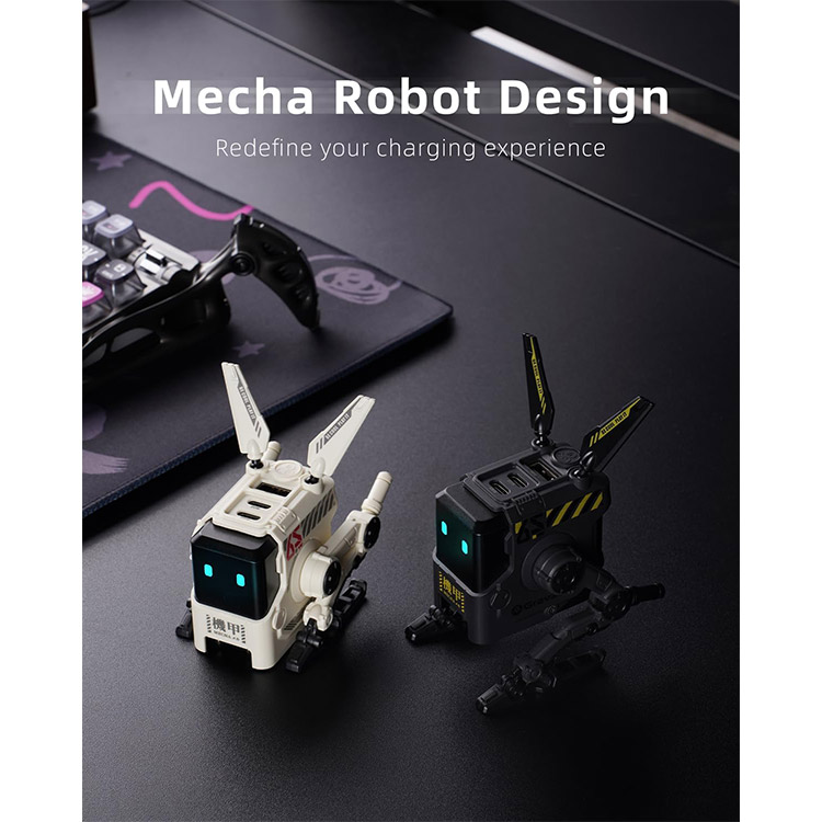 خرید شارژر GravaStar Alpha65 - دارای دو شاخه و سه شاخه - خاکستری زغالی